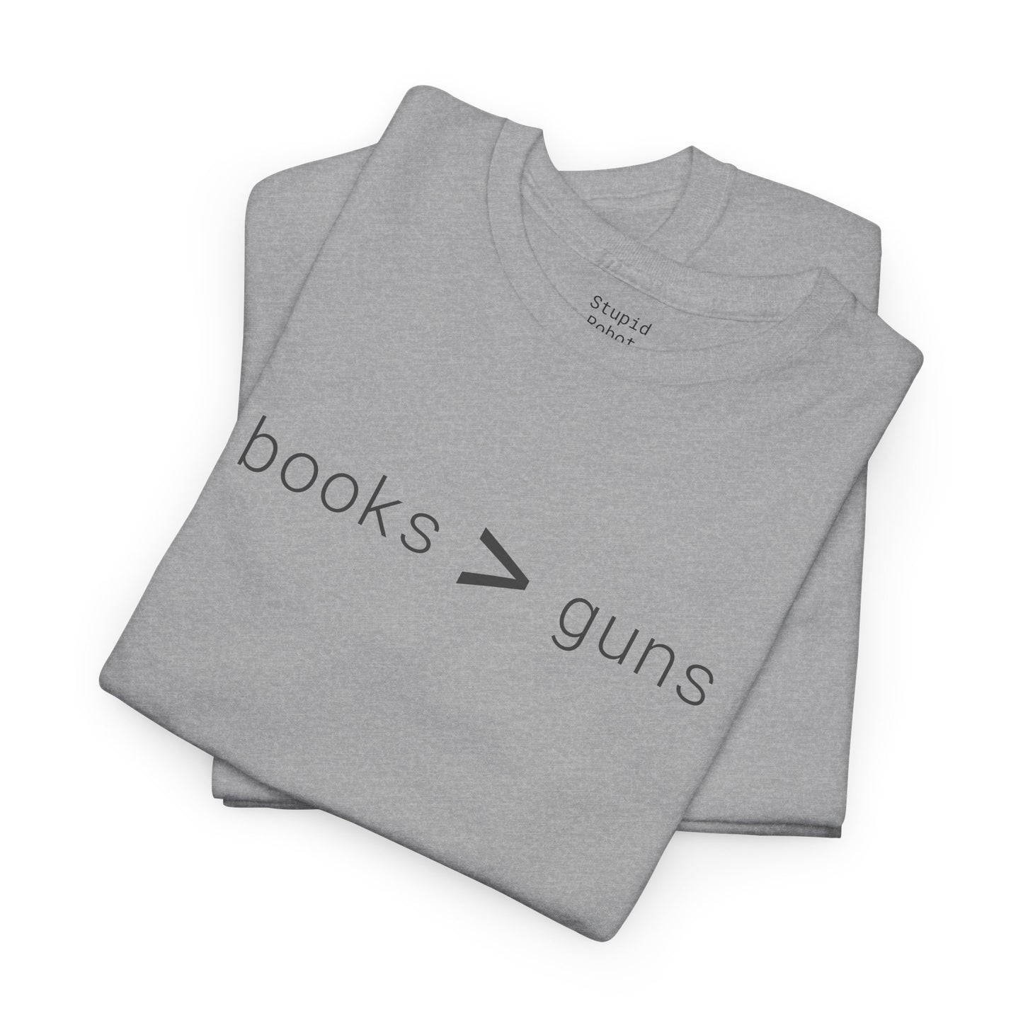 books > guns - Unisex Heavy Cotton T-Shirt