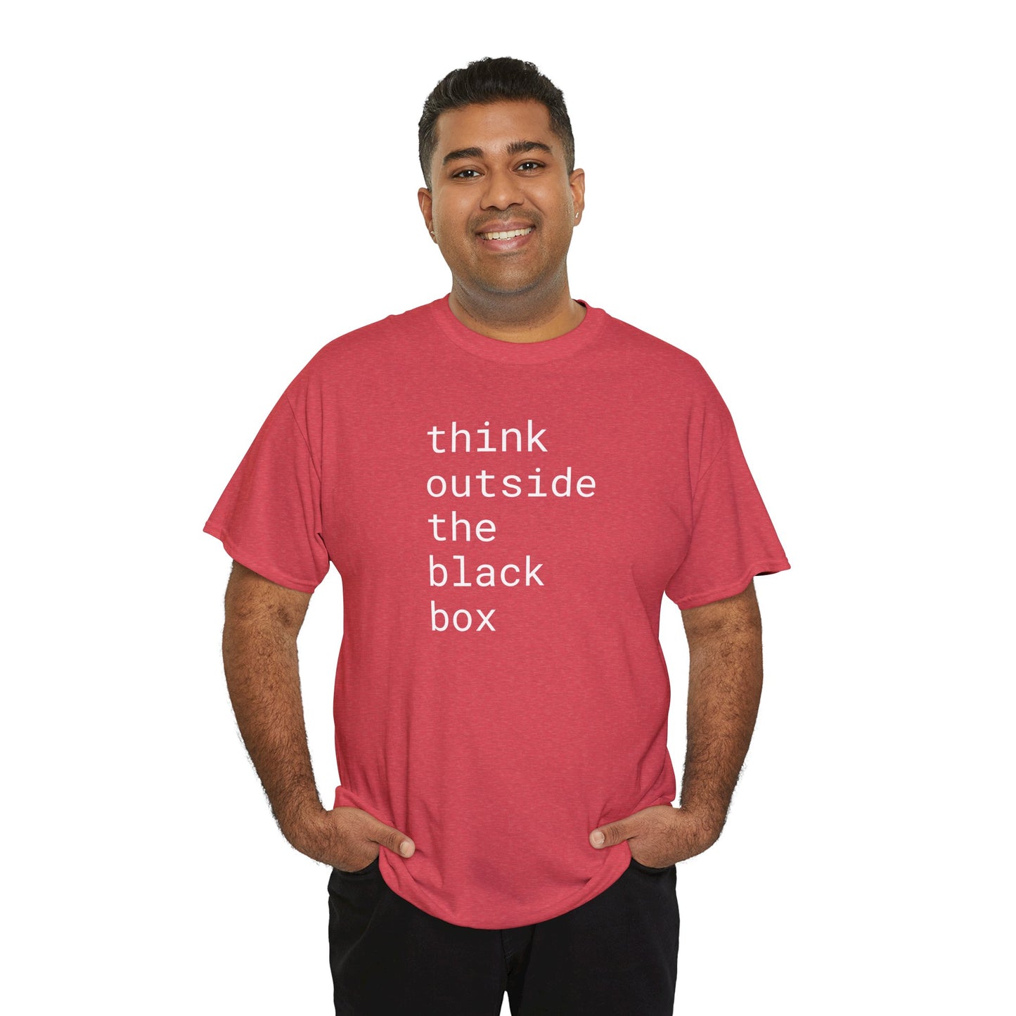 think outside the black box - Unisex Heavy Cotton T-Shirt