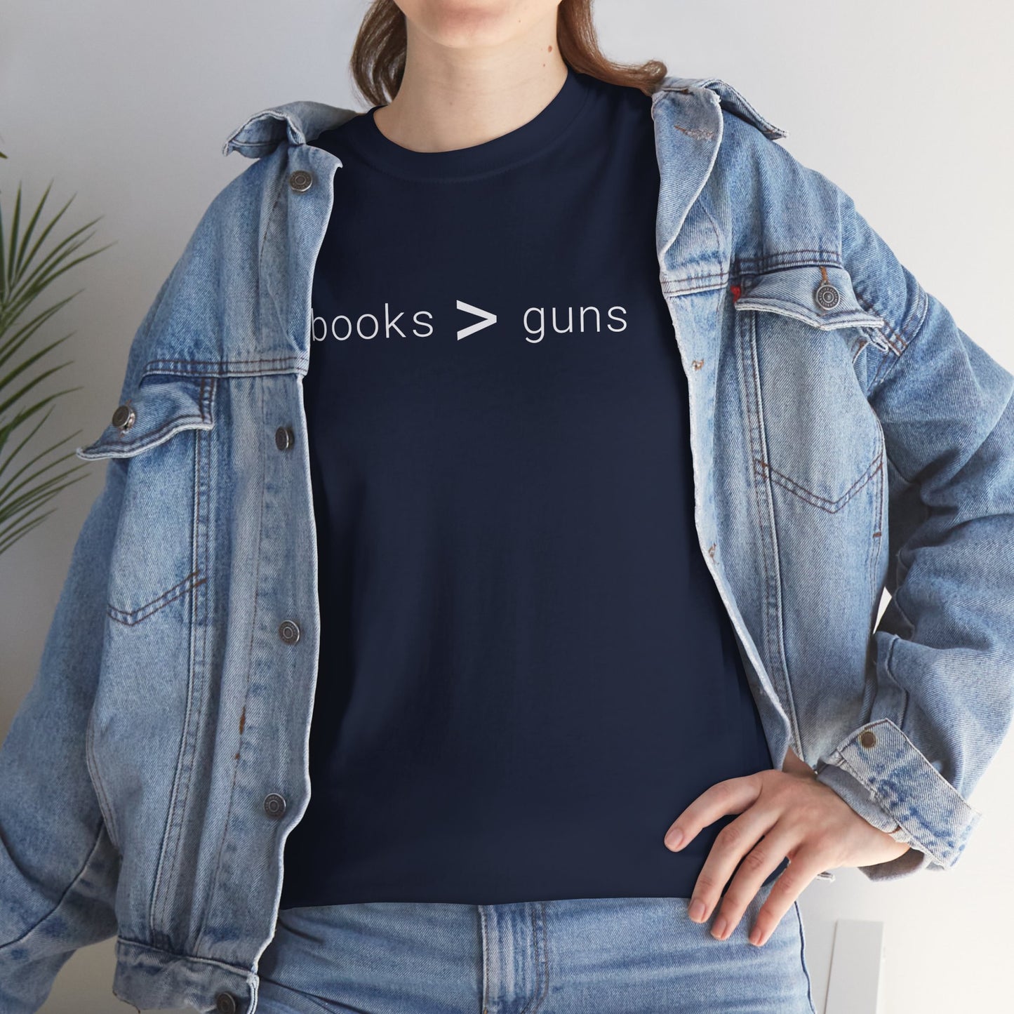 books > guns - Unisex Heavy Cotton T-Shirt