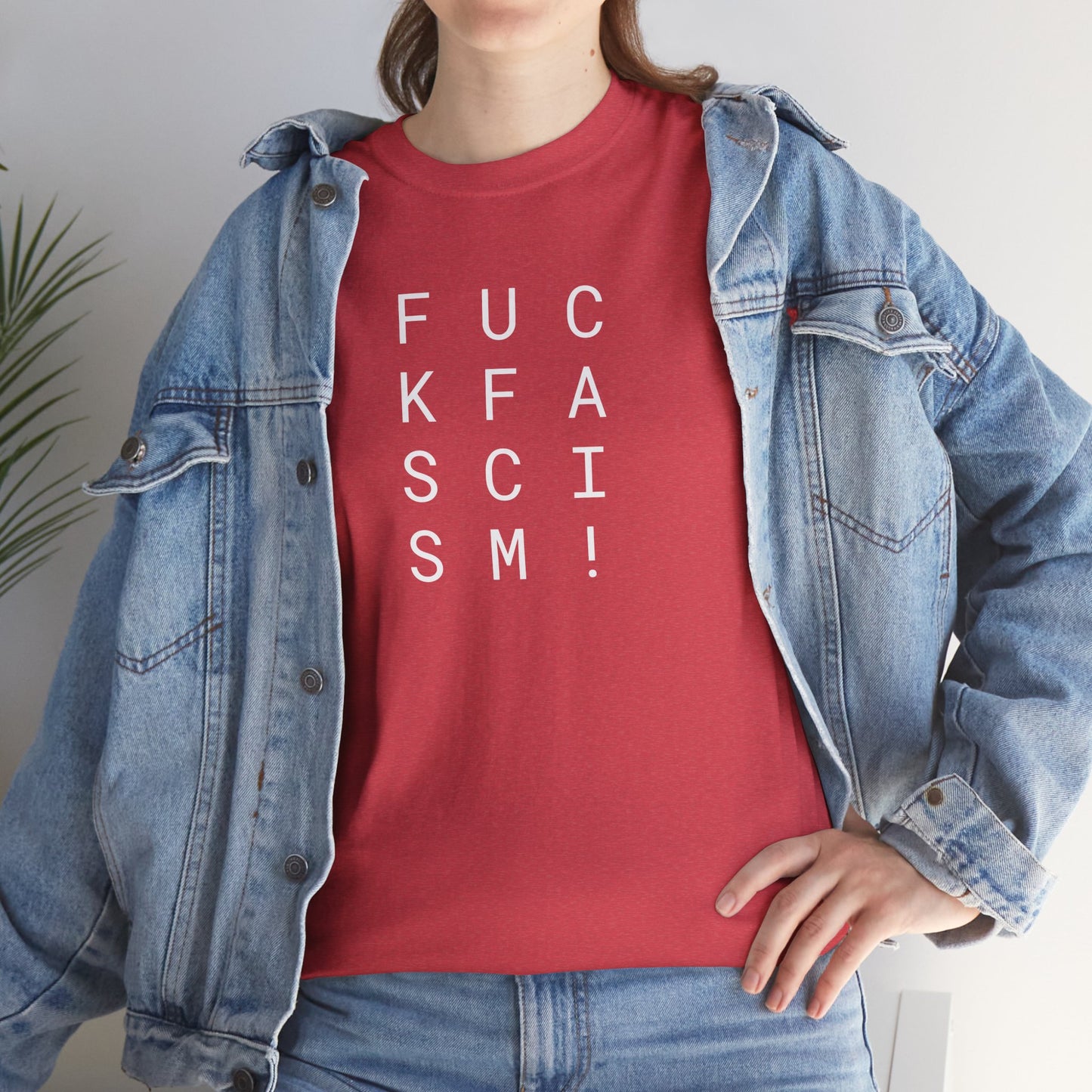 Fuck Fascism - Unisex Heavy Cotton T-Shirt