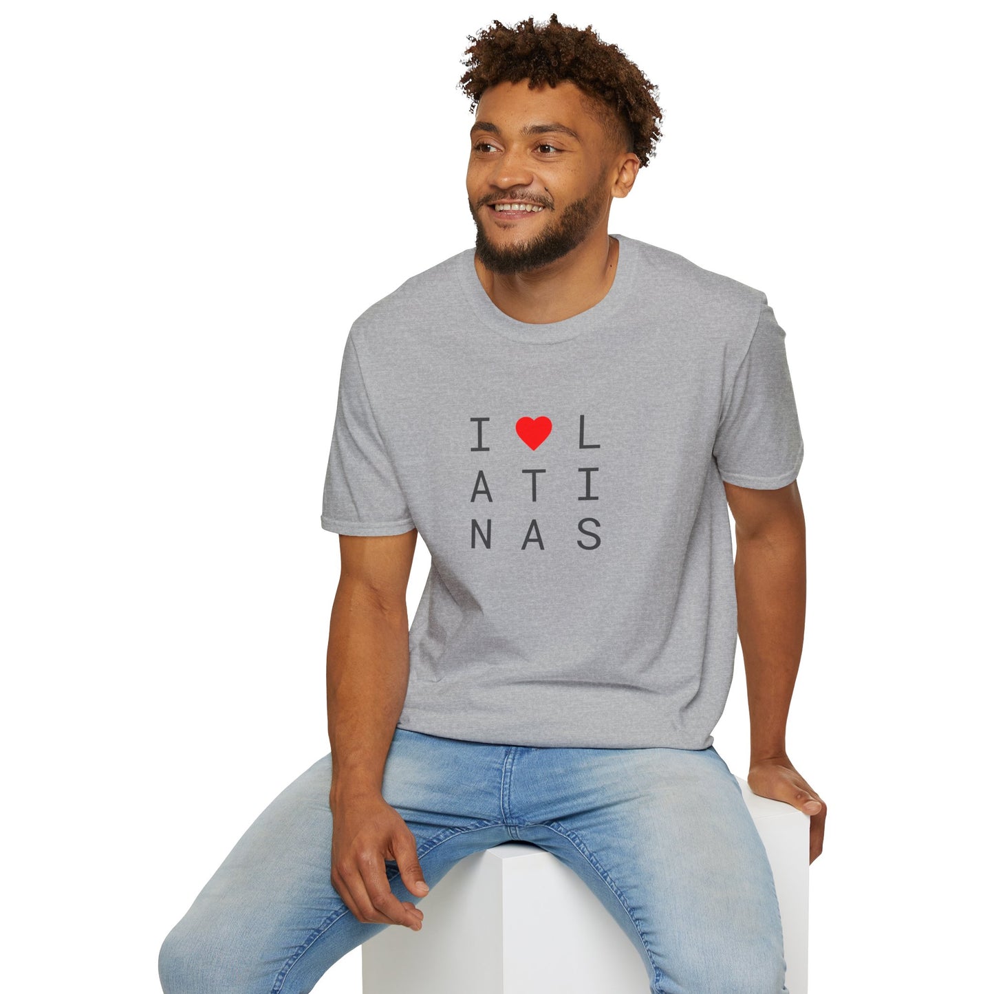 I <heart> LATINAS (2 color) - Unisex Softstyle T-Shirt
