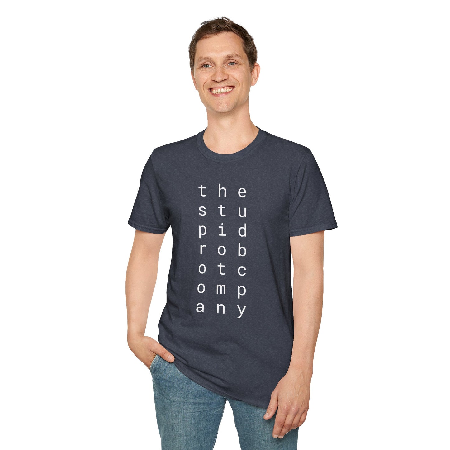 the stupid robot company - Unisex Softstyle T-Shirt