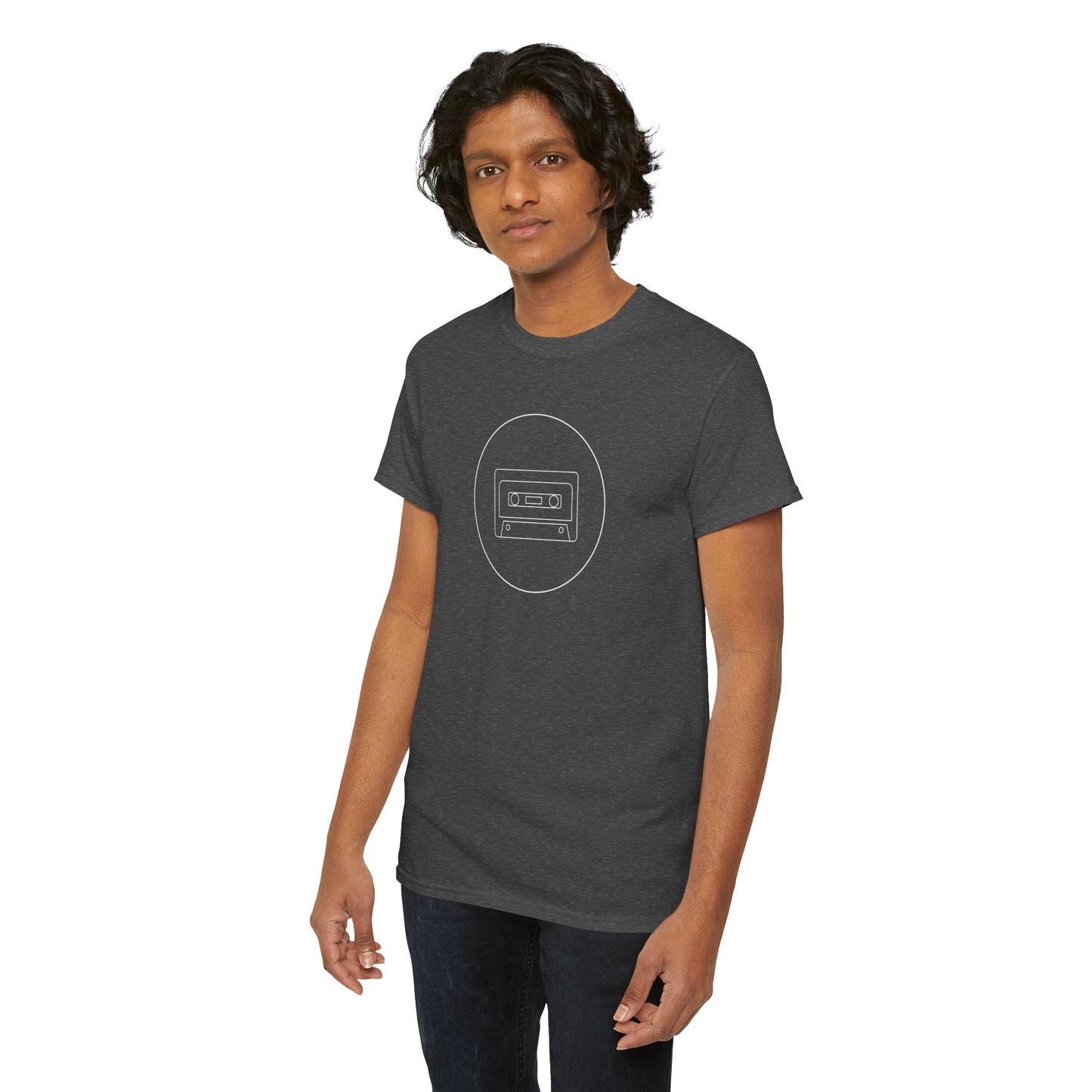 Retro Cassette Tape - Unisex Heavy Cotton T-Shirt