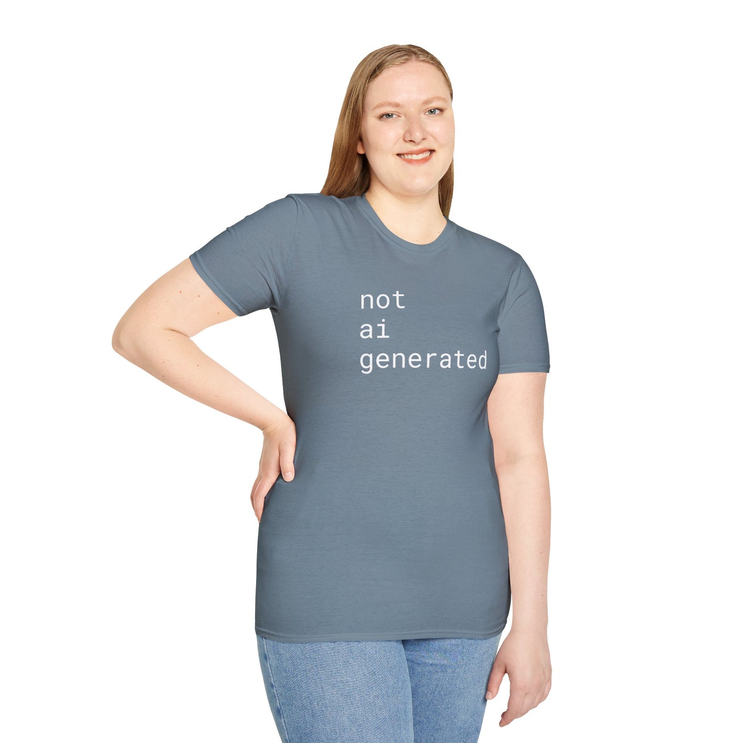 not ai generated - Unisex Softstyle T-Shirt