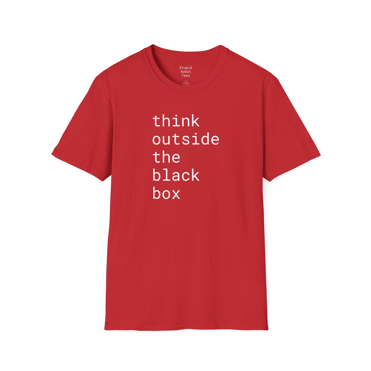 think outside the black box - Unisex Softstyle T-Shirt