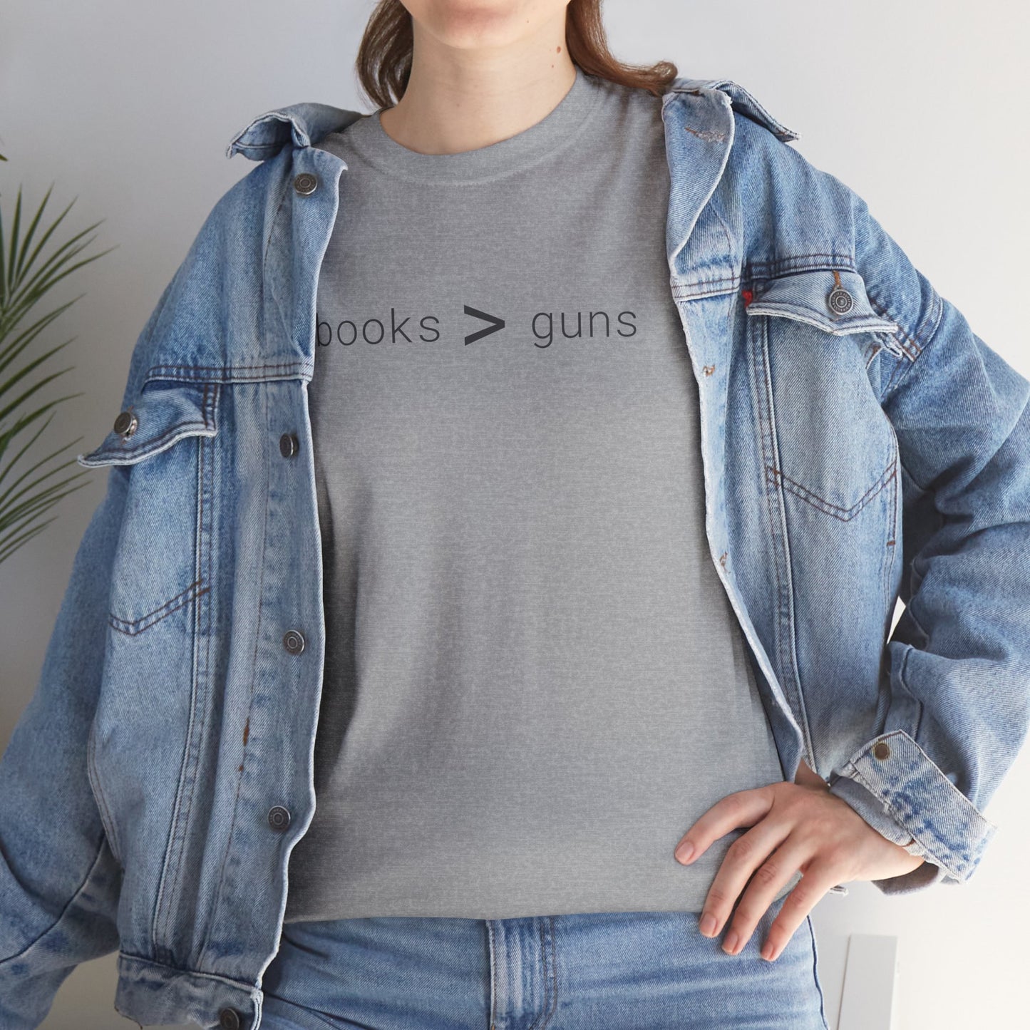 books > guns - Unisex Heavy Cotton T-Shirt