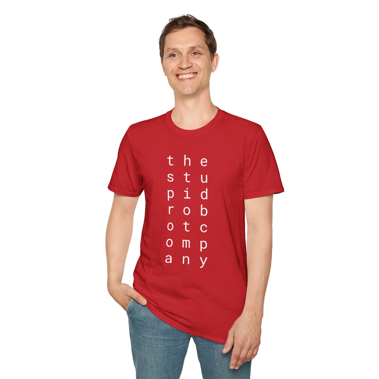 the stupid robot company - Unisex Softstyle T-Shirt