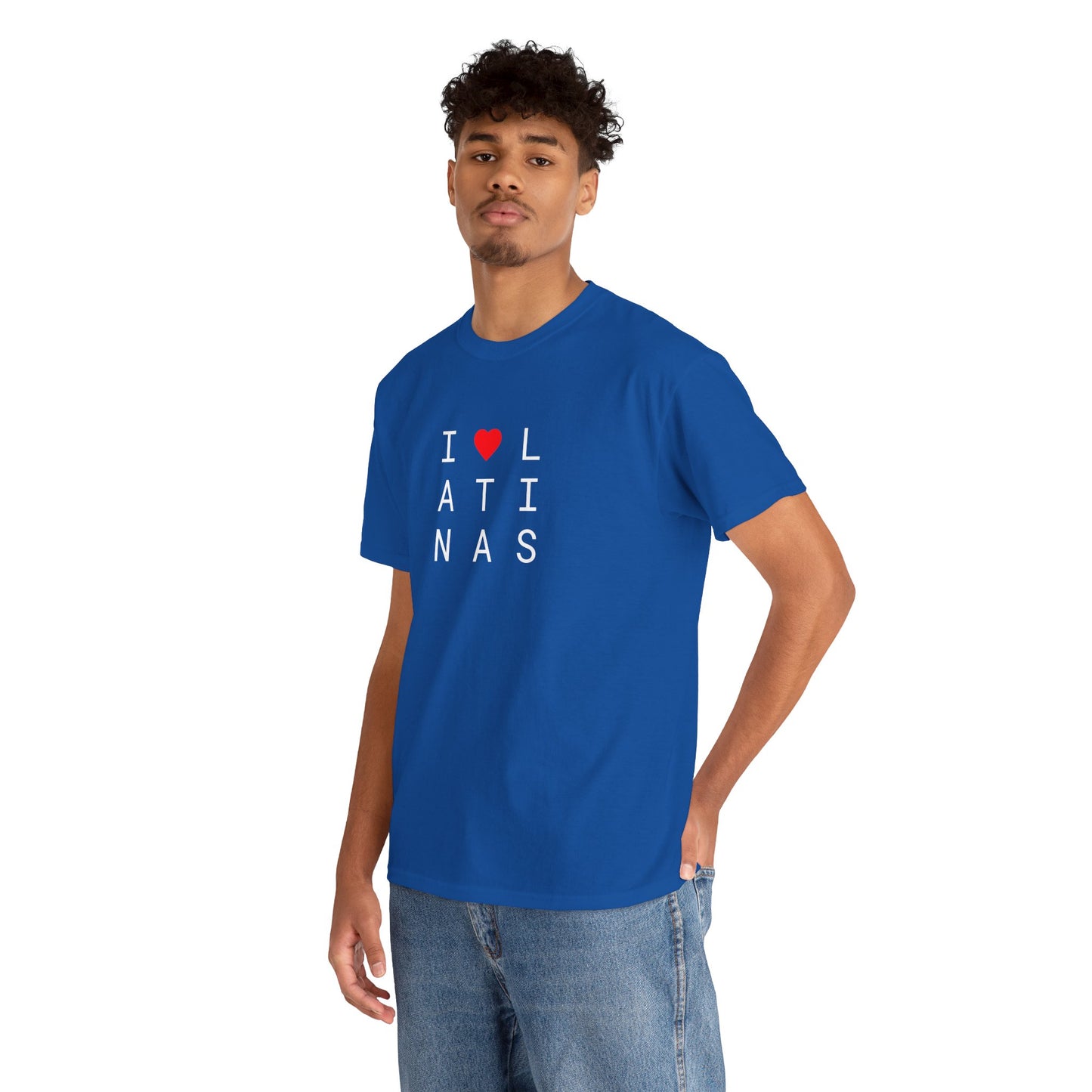 I <heart> LATINAS (2 color) - Unisex Heavy Cotton T-Shirt