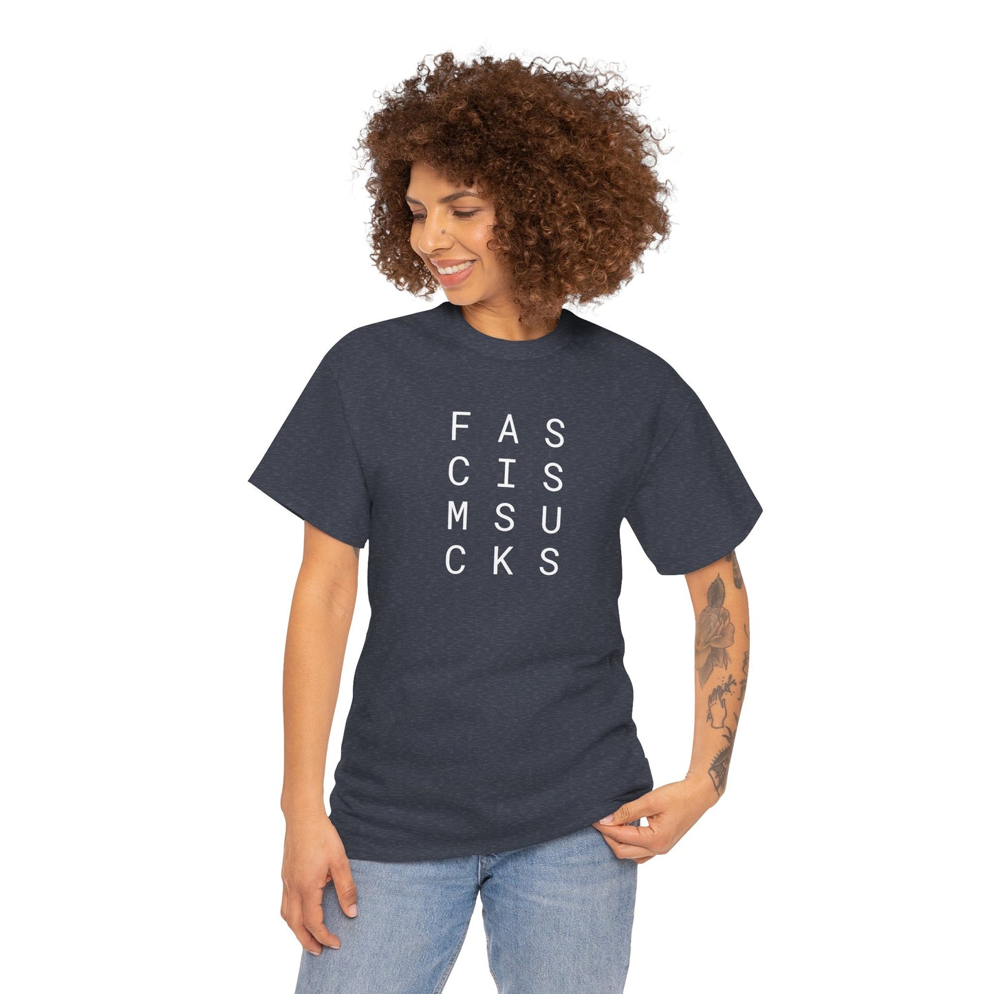 Fascism Sucks - Unisex Heavy Cotton T-Shirt