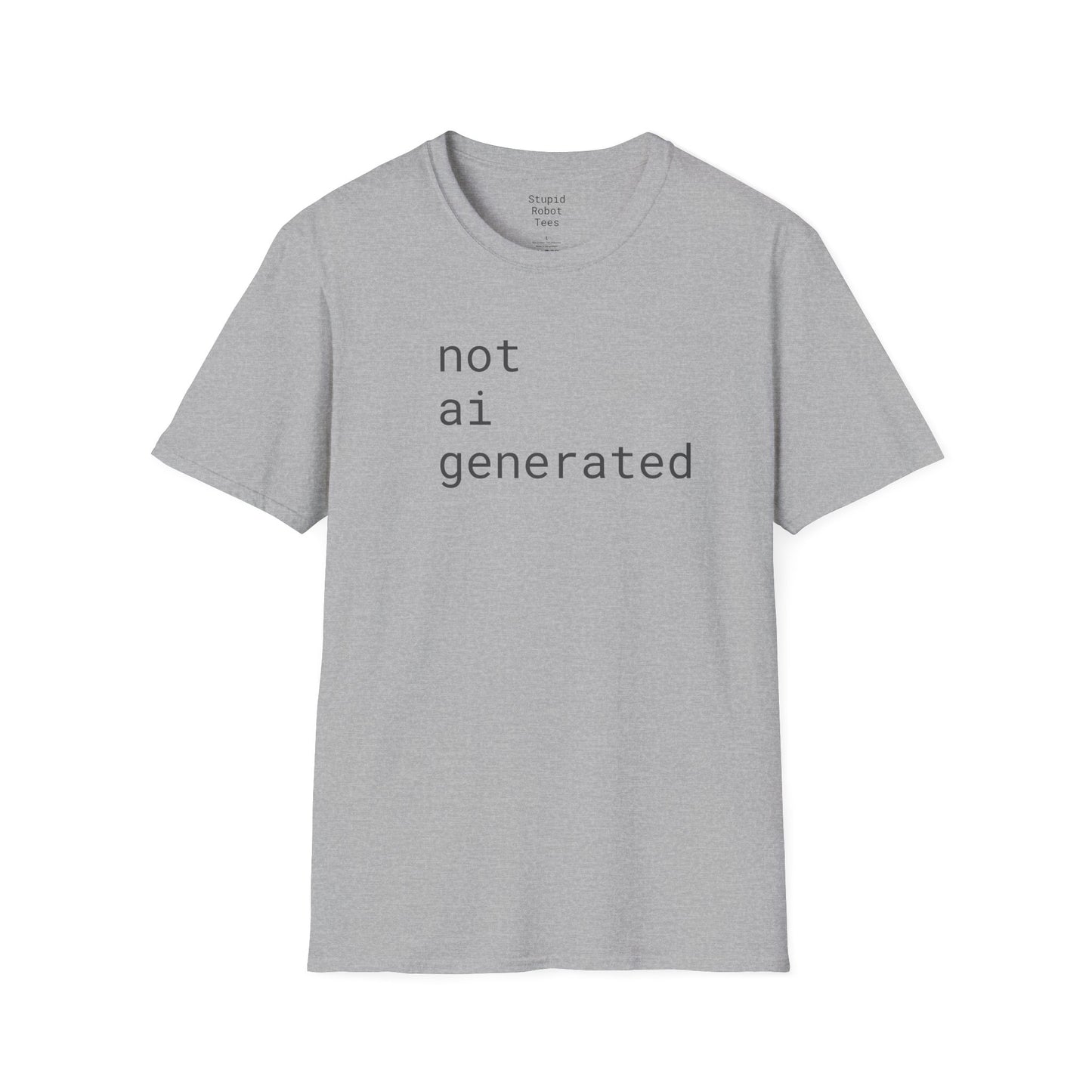 not ai generated - Unisex Softstyle T-Shirt