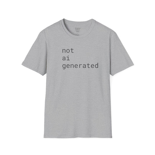 not ai generated - Unisex Softstyle T-Shirt